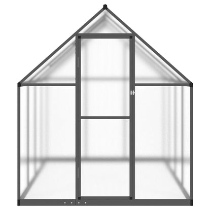 Tuinkas met basisframe 224x169x195 cm aluminium antracietkleur