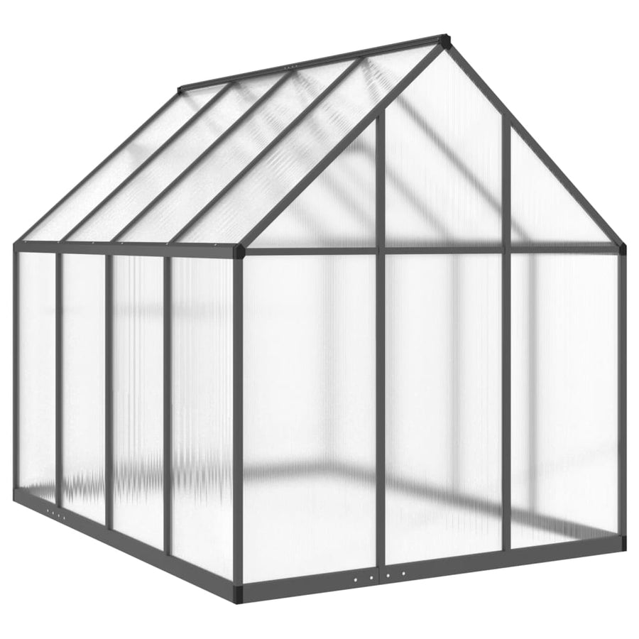 Tuinkas met basisframe 224x169x195 cm aluminium antracietkleur