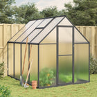 Greenhouse with base frame 224x169x195 cm aluminum anthracite