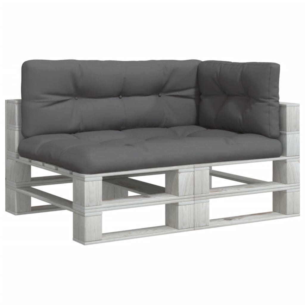 Palletkussens 3 st stof antracietkleurig