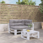 Pallet cushions 3 pc fabric grey