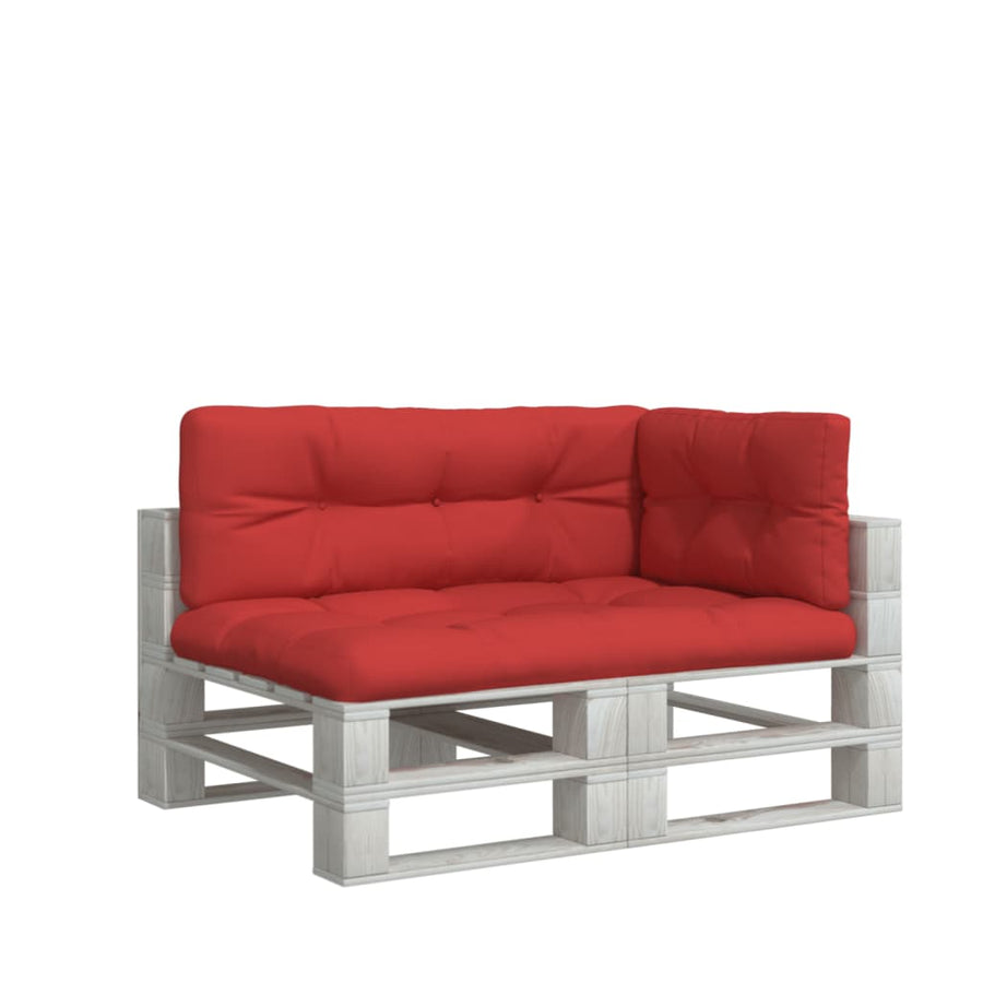 Palletkussens 3 st stof rood