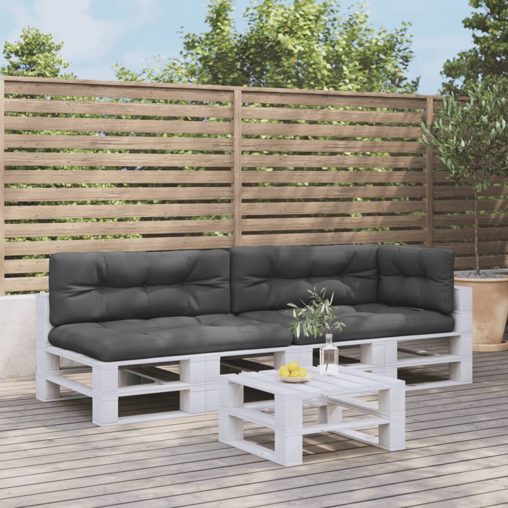 Palletkussens 5 st stof antracietkleurig
