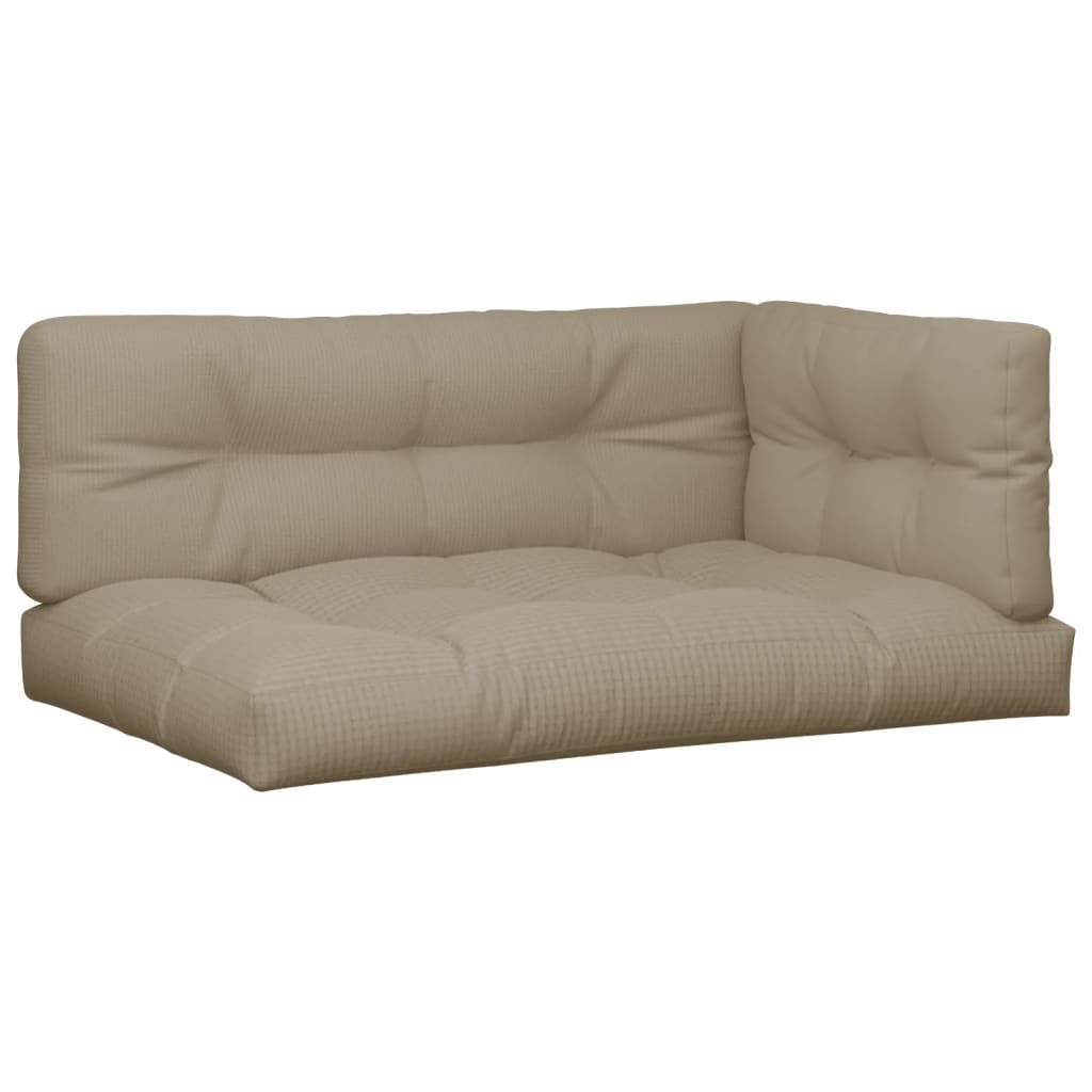 Palletkussens 5 st stof taupe