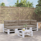 Pallet cushions 5 pcs fabric taupe
