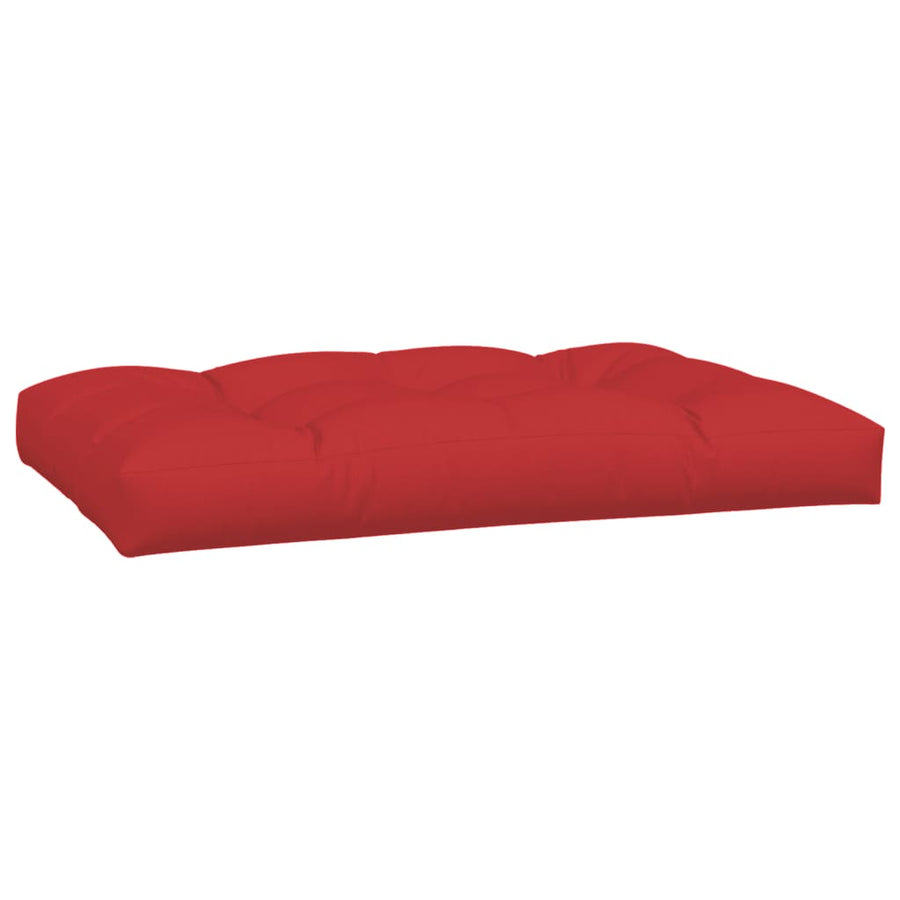 Palletkussens 7 st stof rood