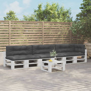Palletkussens 7 st zwart polyester