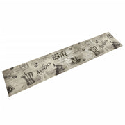 Keukenmat 60x300 cm koffieprint grijs fluweel