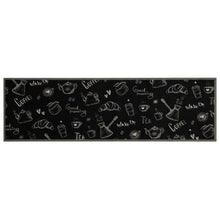 Keukenmat Wasbaar Ochtendprint 45X150 Cm Fluweel Zwart
