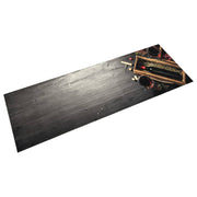 Washable kitchen mat wine bottle print 45x150 cm velvet