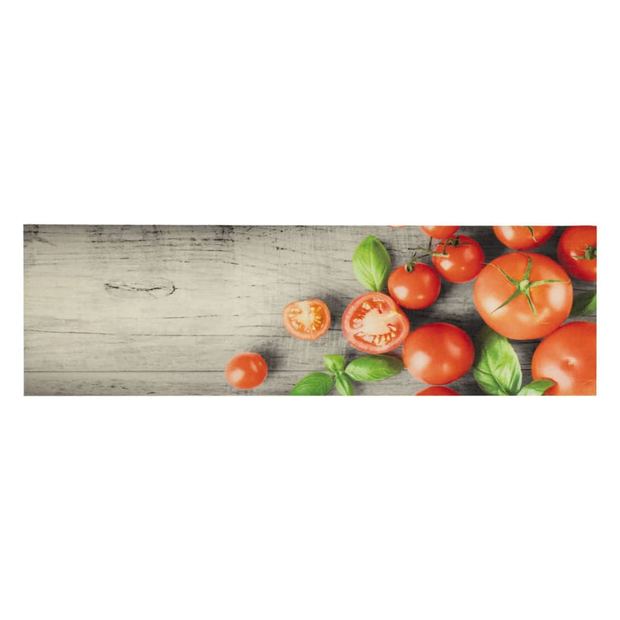 Keukenmat Wasbaar Tomatenprint 45X150 Cm Fluweel
