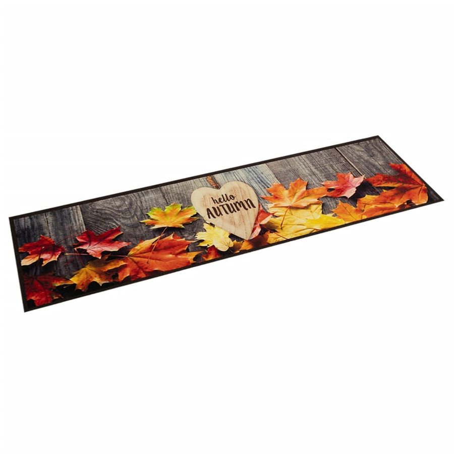 Keukenmat Wasbaar Herfstprint 60X300 Cm Fluweel