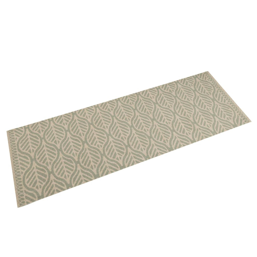 Keukenmat Wasbaar Bladprint 60X180 Cm Fluweel
