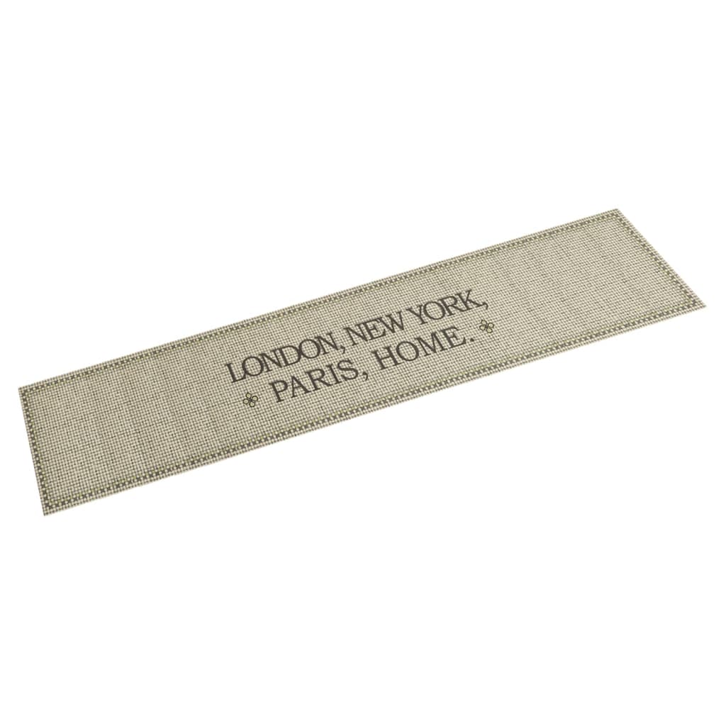 Keukenmat wasbaar Home-tekst 60x300 cm fluweel