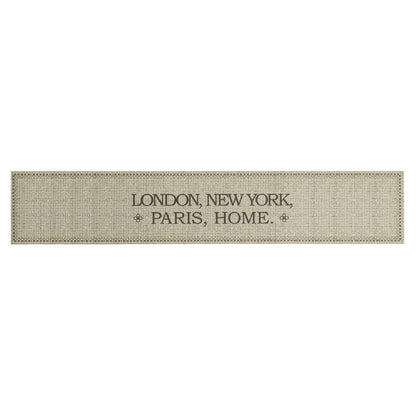 Keukenmat wasbaar Home-tekst 60x300 cm fluweel
