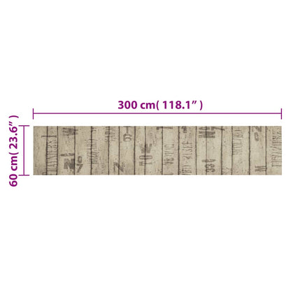 Keukenmat Wasbaar Hekprint 60X300 Cm Fluweel