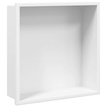 Douchenis 32x32x9 cm roestvrijstaal matwit