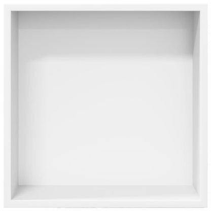 Douchenis 32x32x9 cm roestvrijstaal matwit