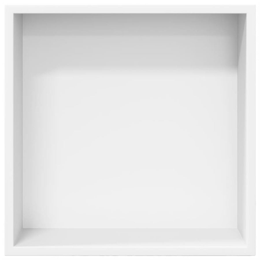 Douchenis 32x32x9 cm roestvrijstaal matwit