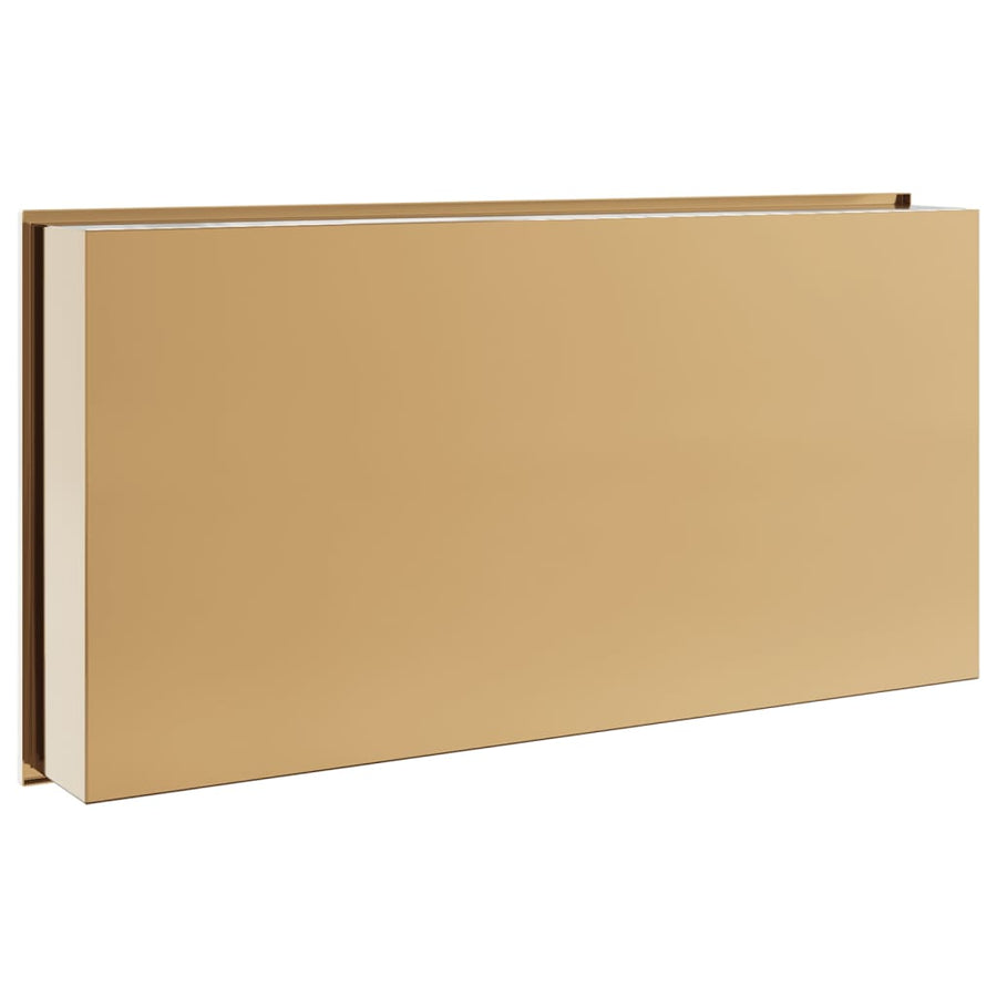 Douchenis 62x32x9 cm roestvrijstaal geborsteld goudkleurig