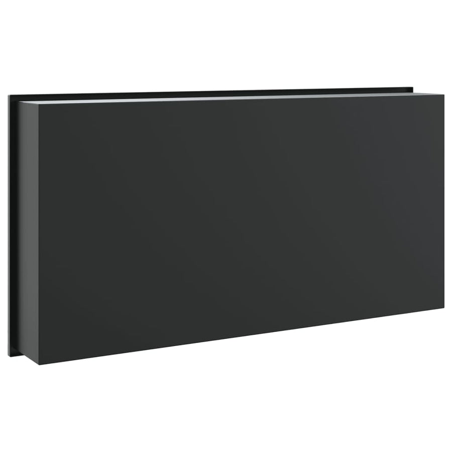 Douchenis 62x32x9 cm roestvrijstaal matzwart