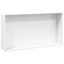 Douchenis 62x32x9 cm roestvrijstaal matwit