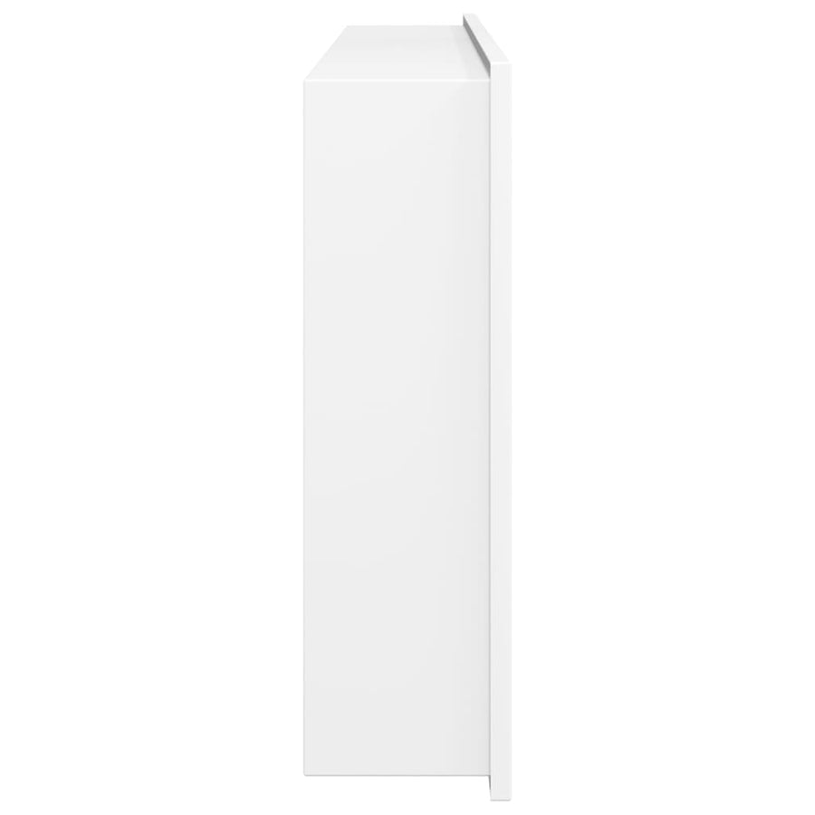 Douchenis 62x32x9 cm roestvrijstaal matwit