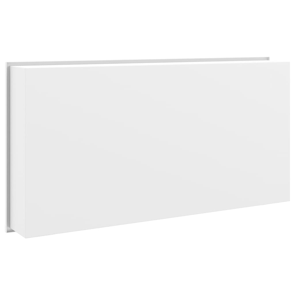 Douchenis 62x32x9 cm roestvrijstaal matwit
