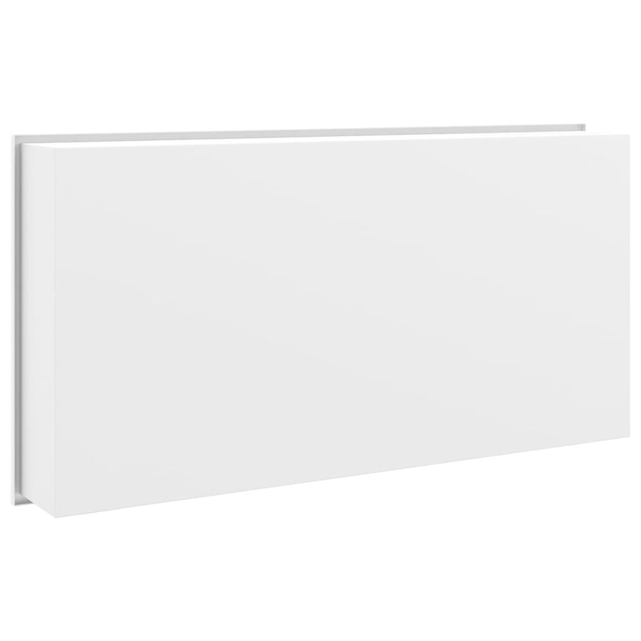 Douchenis 62x32x9 cm roestvrijstaal matwit