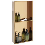 Douchenis 32x62x9 cm roestvrijstaal geborsteld goud