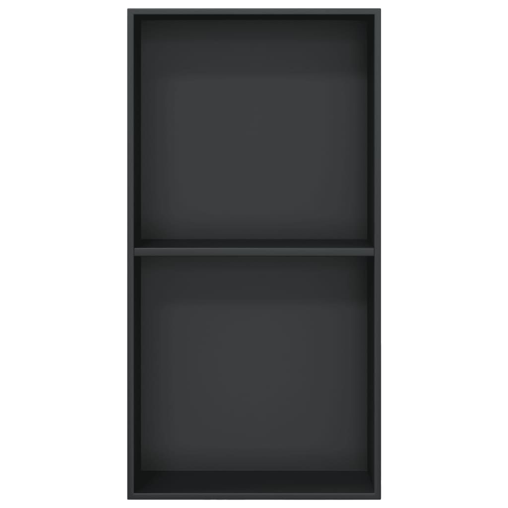 Douchenis 32x62x9 cm roestvrijstaal matzwart