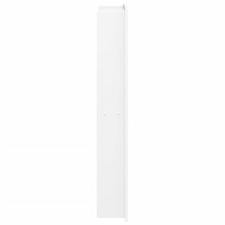 Douchenis 32x62x9 cm roestvrijstaal matwit
