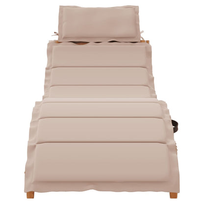 Ligstoelen Met Kussens 2 St Massief Acaciahout Taupe