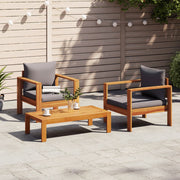 Loungeset 3-delig massief acaciahout