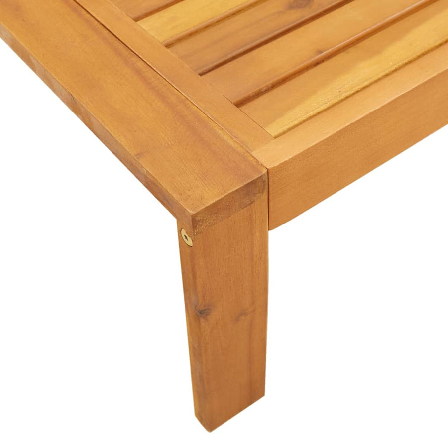 5-Delige Loungeset Met Kussens Massief Acaciahout 1 Crème