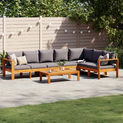 Loungeset 5-delig massief acaciahout