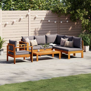 Loungeset 5-delig massief acaciahout