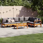 Loungeset 5-delig massief acaciahout