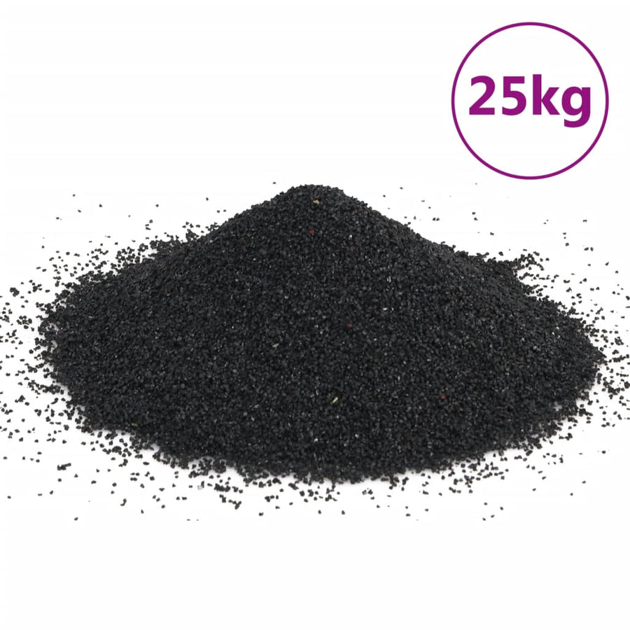 Aquariumzand 0,2-2 Mm Zwart 25 kg