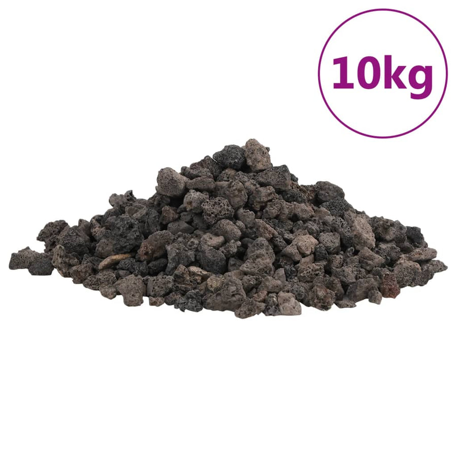Lavastenen 10 Kg 1-2 Cm 1-2 cm (10 kg) Zwart
