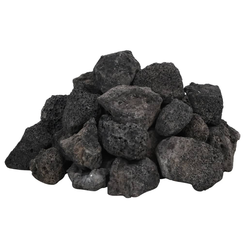Lavastenen 25 Kg 3-5 Cm 3-5 cm (25 kg) Zwart