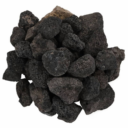Lavastenen 25 Kg 3-5 Cm 3-5 cm (25 kg) Zwart