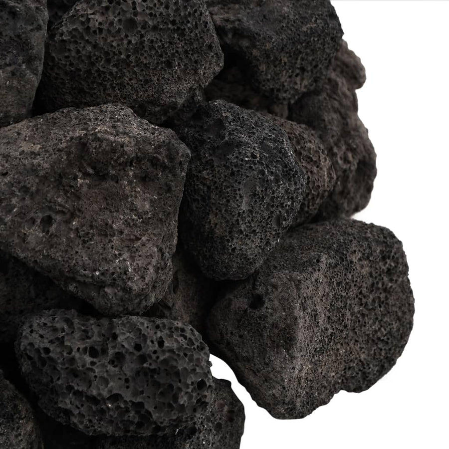 Lavastenen 25 Kg 3-5 Cm 3-5 cm (25 kg) Zwart