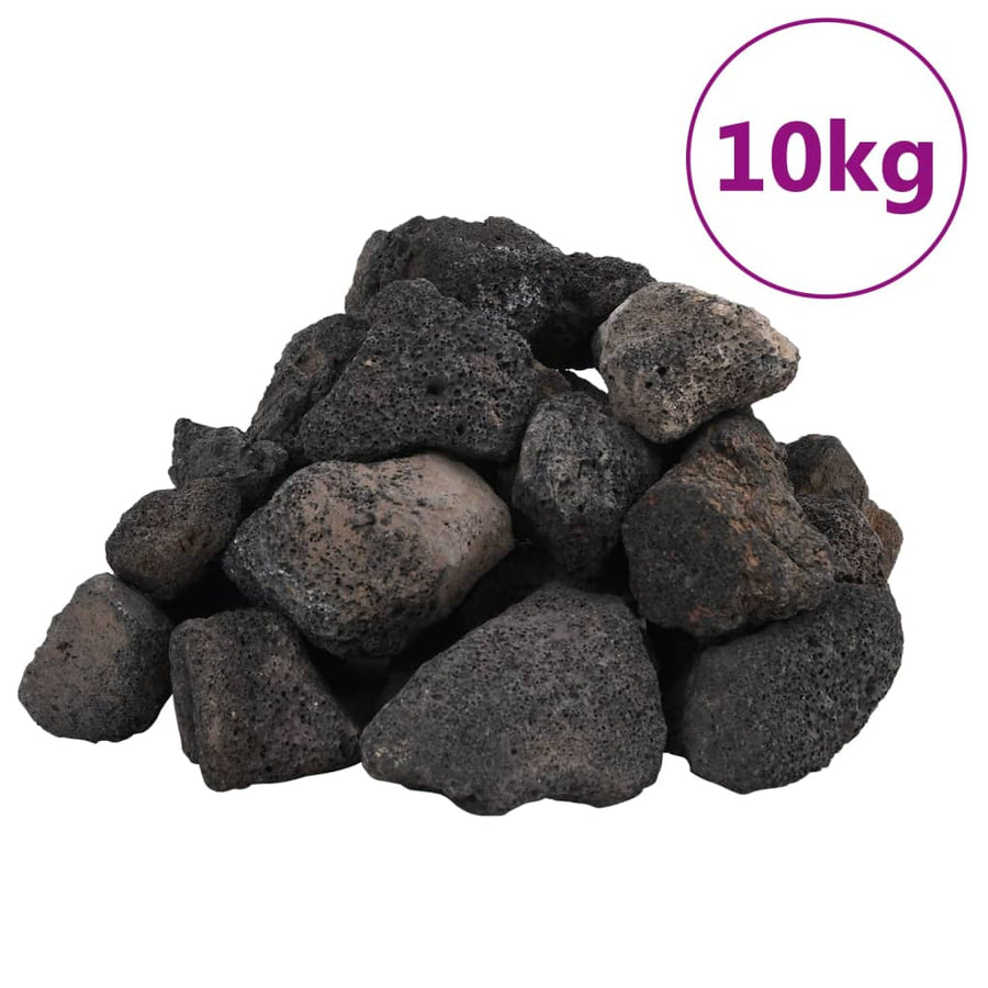 Lavastenen 10 Kg 5-8 Cm 5-8 cm (10 kg) Zwart