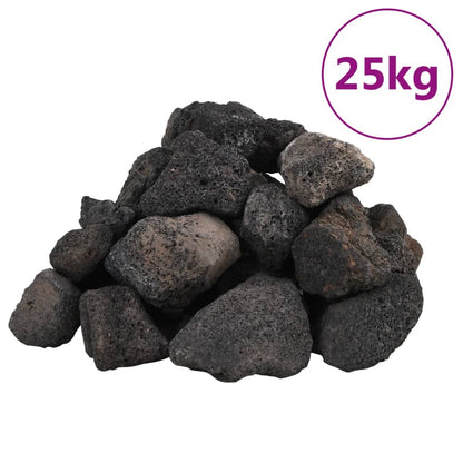 Lavastenen 25 Kg 5-8 Cm 5-8 cm (25 kg) Zwart