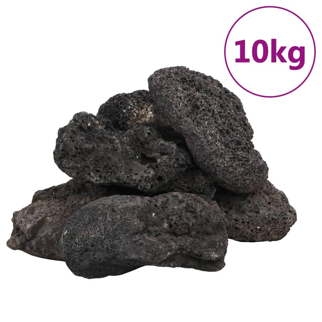 Lavastenen 10 Kg 10-30 Cm 10-30 cm (10 kg) Zwart