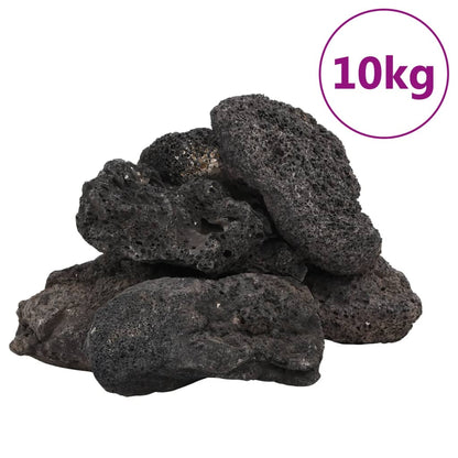 Lavastenen 10 Kg 10-30 Cm 10-30 cm (10 kg) Zwart