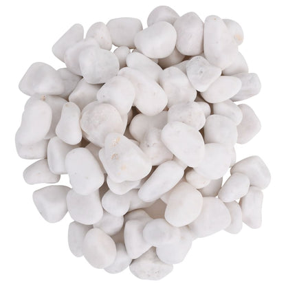 Kiezelstenen gepolijst 2-5 cm 10 kg wit