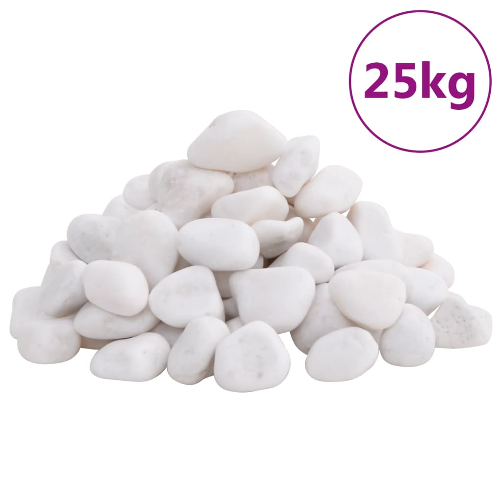Kiezelstenen Gepolijst 2-5 Cm 25 Kg 2-5 cm (25 kg) Wit