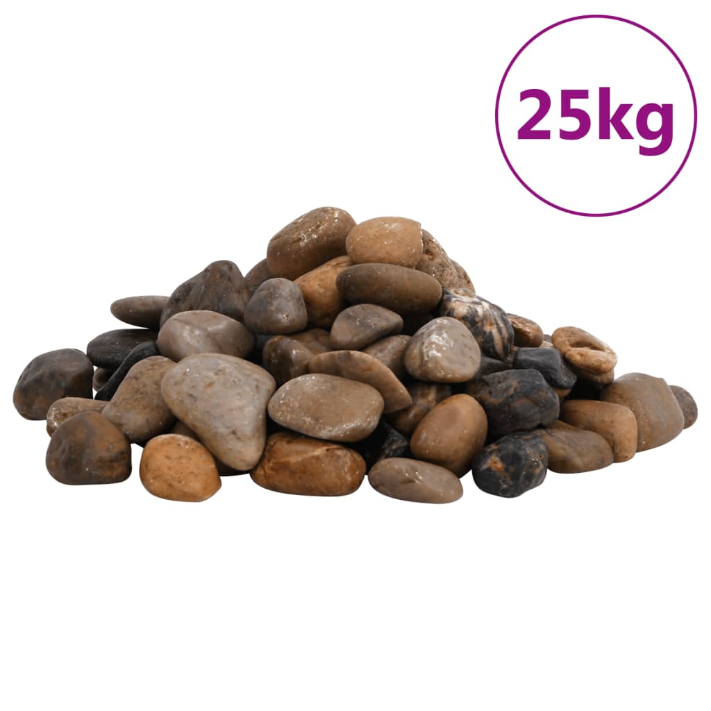 Kiezelstenen Gepolijst 2-5 Cm 25 Kg Meerkleurig 2-5 cm (25 kg)
